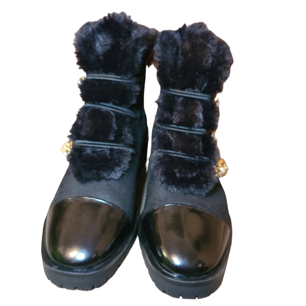 Nanette Lepore faux fur boots NWOT - Picture 3 of 7